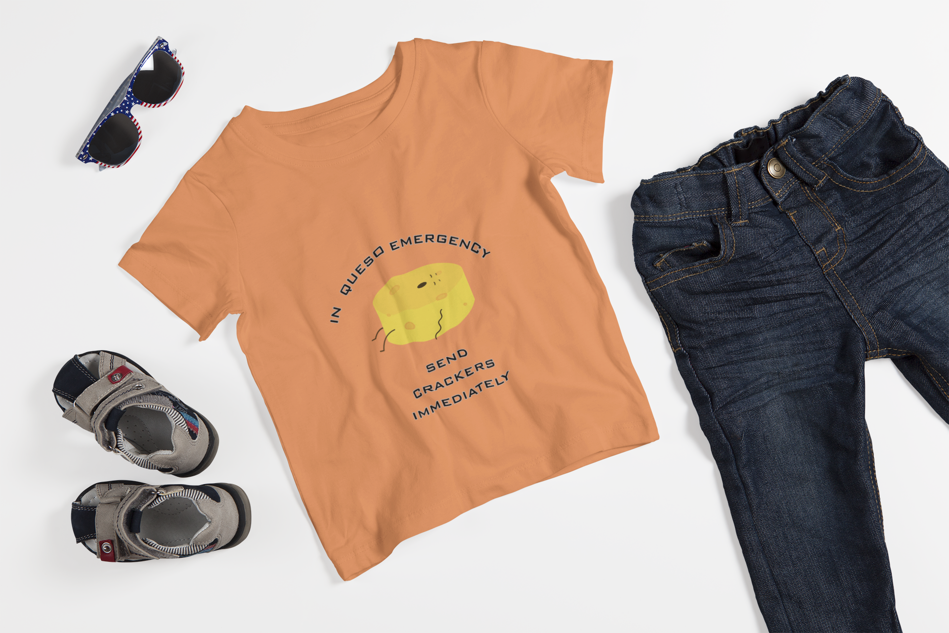 In Queso Emergency T-Shirt | Funny Cheese Pun Graphic Tee - Mutantur Labs LLC