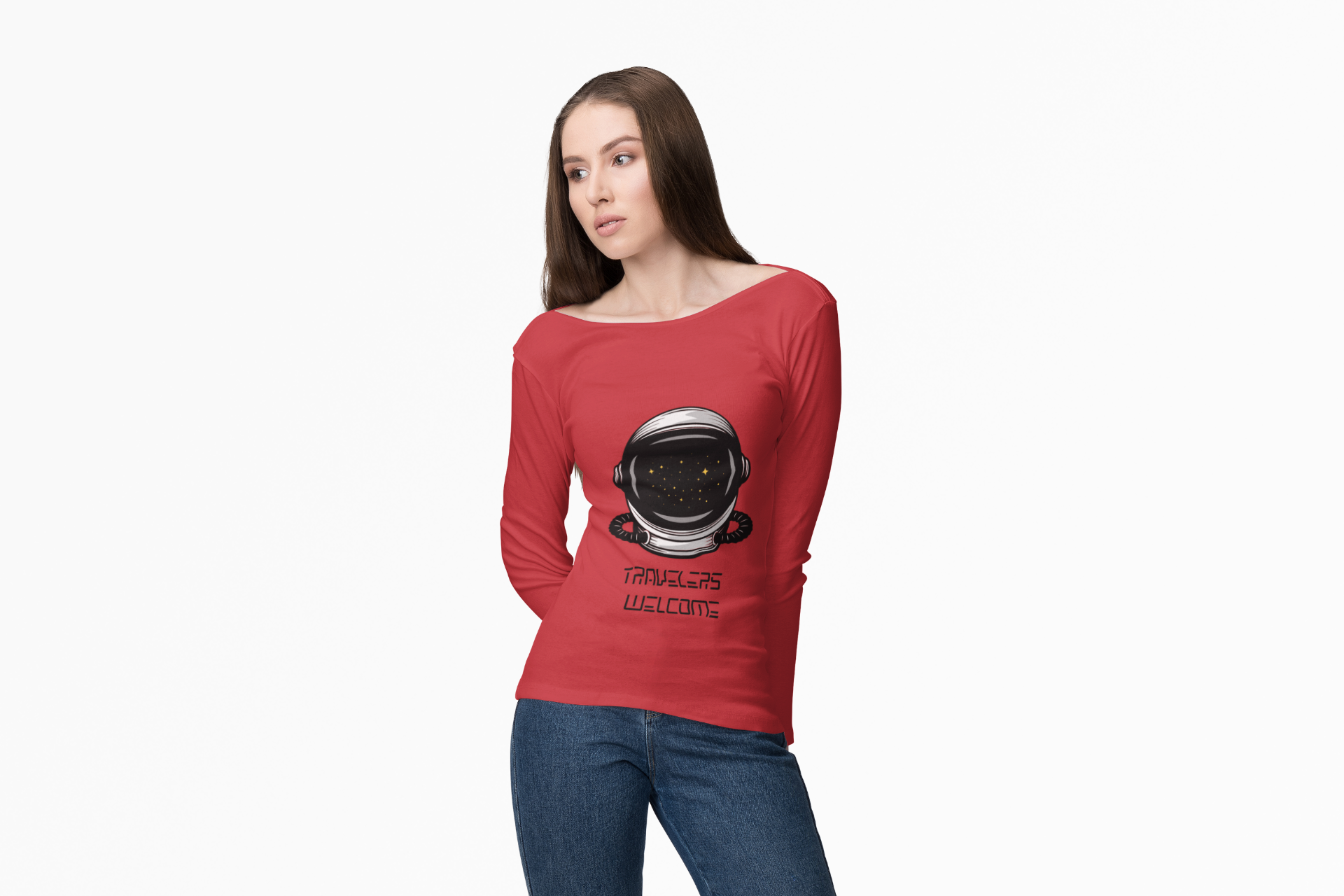 Travelers Welcome Shirt | Astronaut Long Sleeve Tee - Mutantur Labs LLC