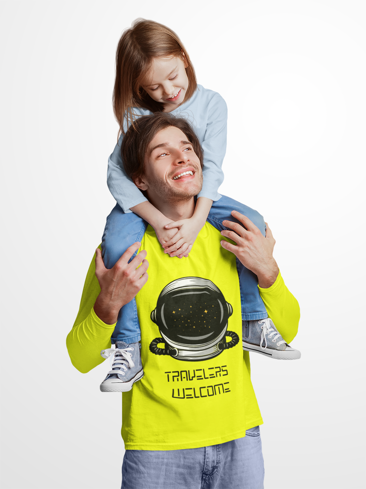 Travelers Welcome Shirt | Astronaut Long Sleeve Tee - Mutantur Labs LLC