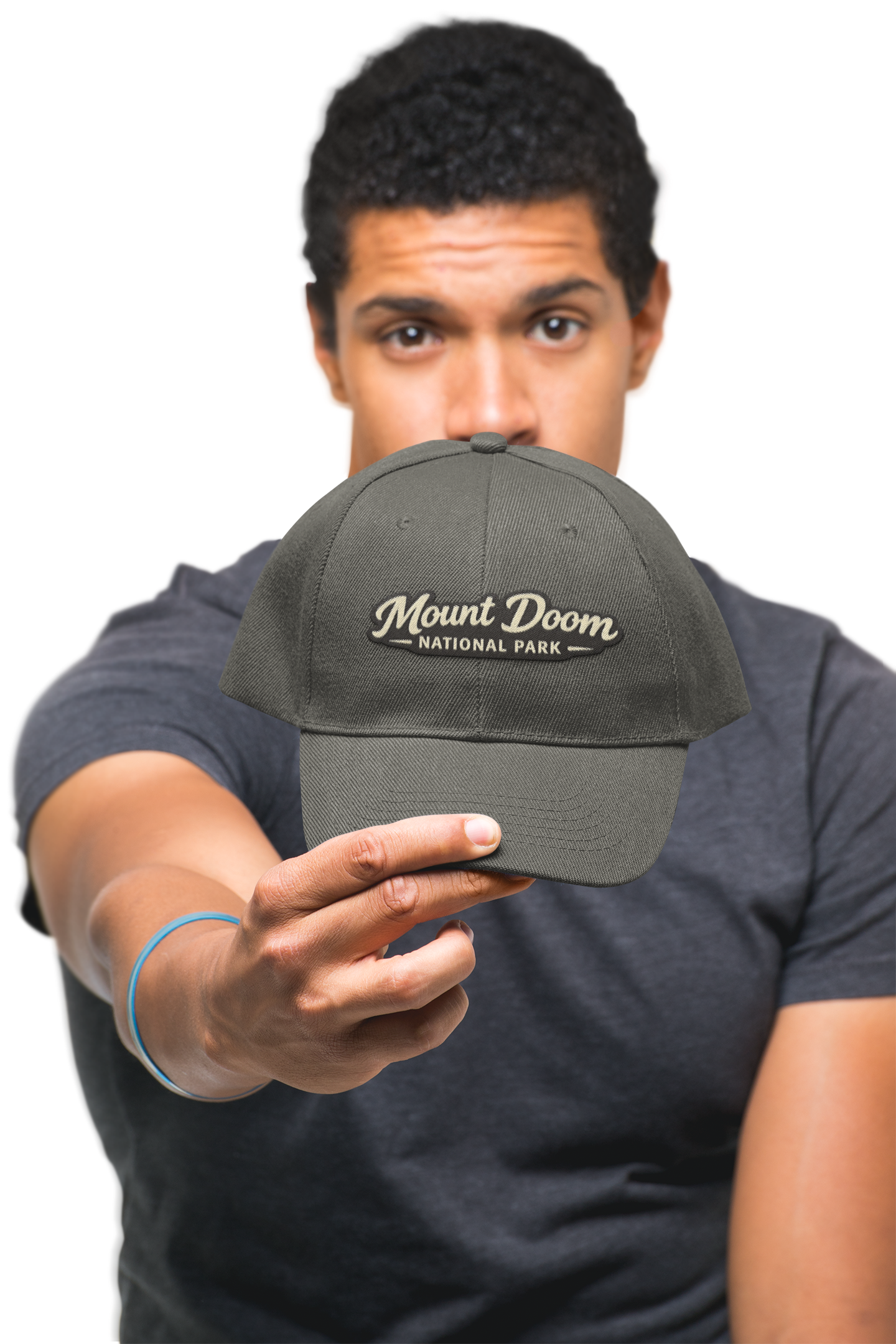 Mount Doom National Park Corduroy Cap — Vintage Embroidered Baseball Hat - Mutantur Labs LLC