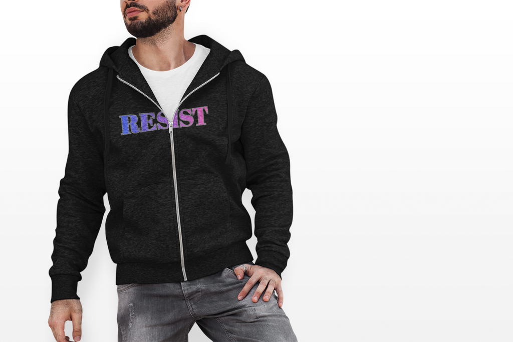 RESIST zip hooded sweatshirt Protest Gear - Mutantur Labs LLC