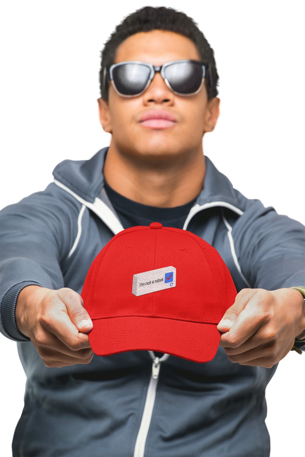 I'm Not a Robot checkbox cap | Low Profile Baseball Cap - Mutantur Labs LLC
