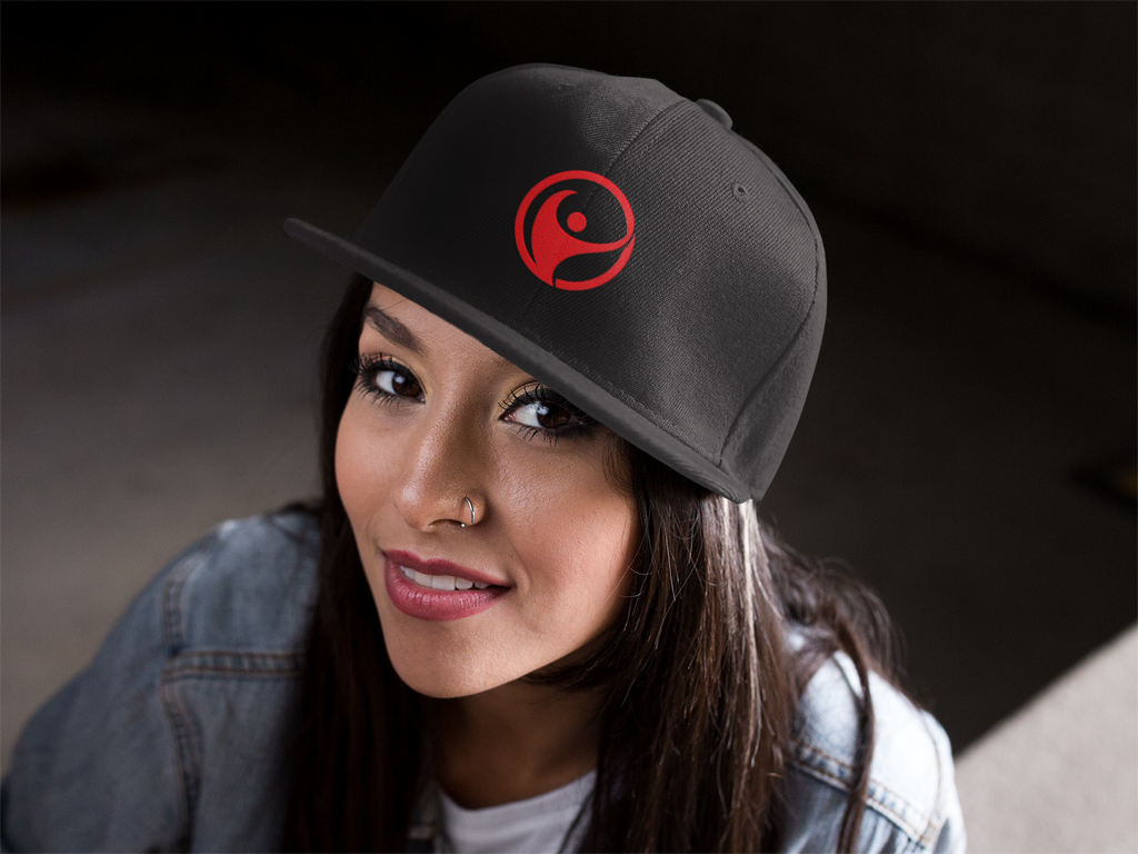 Intrepid Red Circular Logo Baseball Cap - Mutantur Labs LLC