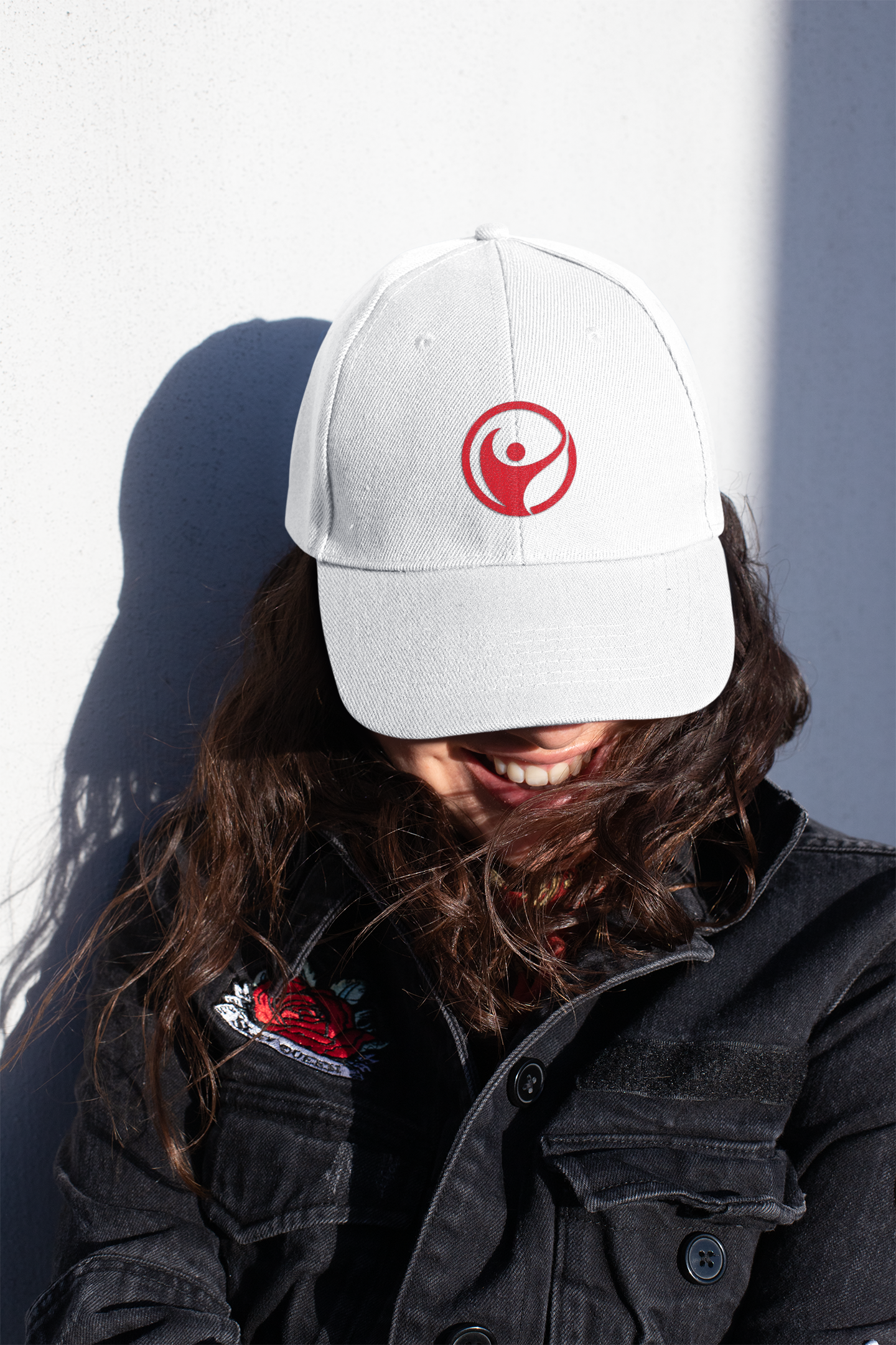 Intrepid Red Circular Logo Baseball Cap - Mutantur Labs LLC