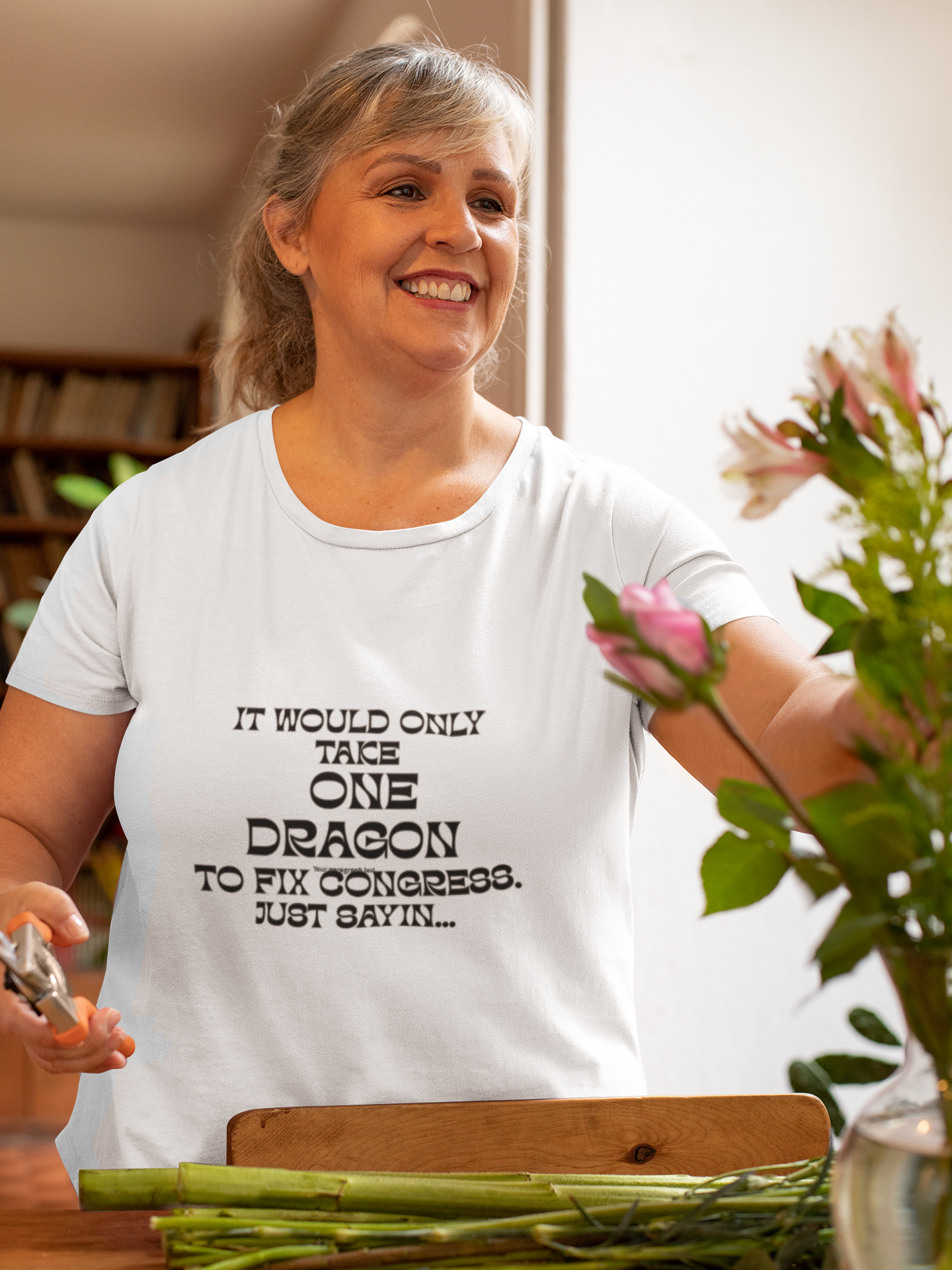 It Would Only Take One Dragon to Fix Congress | Funny Political Comfort Colors Tee - Mutantur Labs LLC