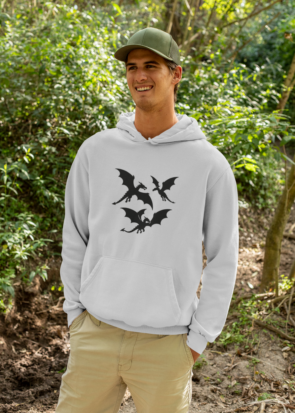 Mystical Dragon Sweatshirt — Unisex Hoodie for Gamers and Fantasy Fans - Mutantur Labs LLC
