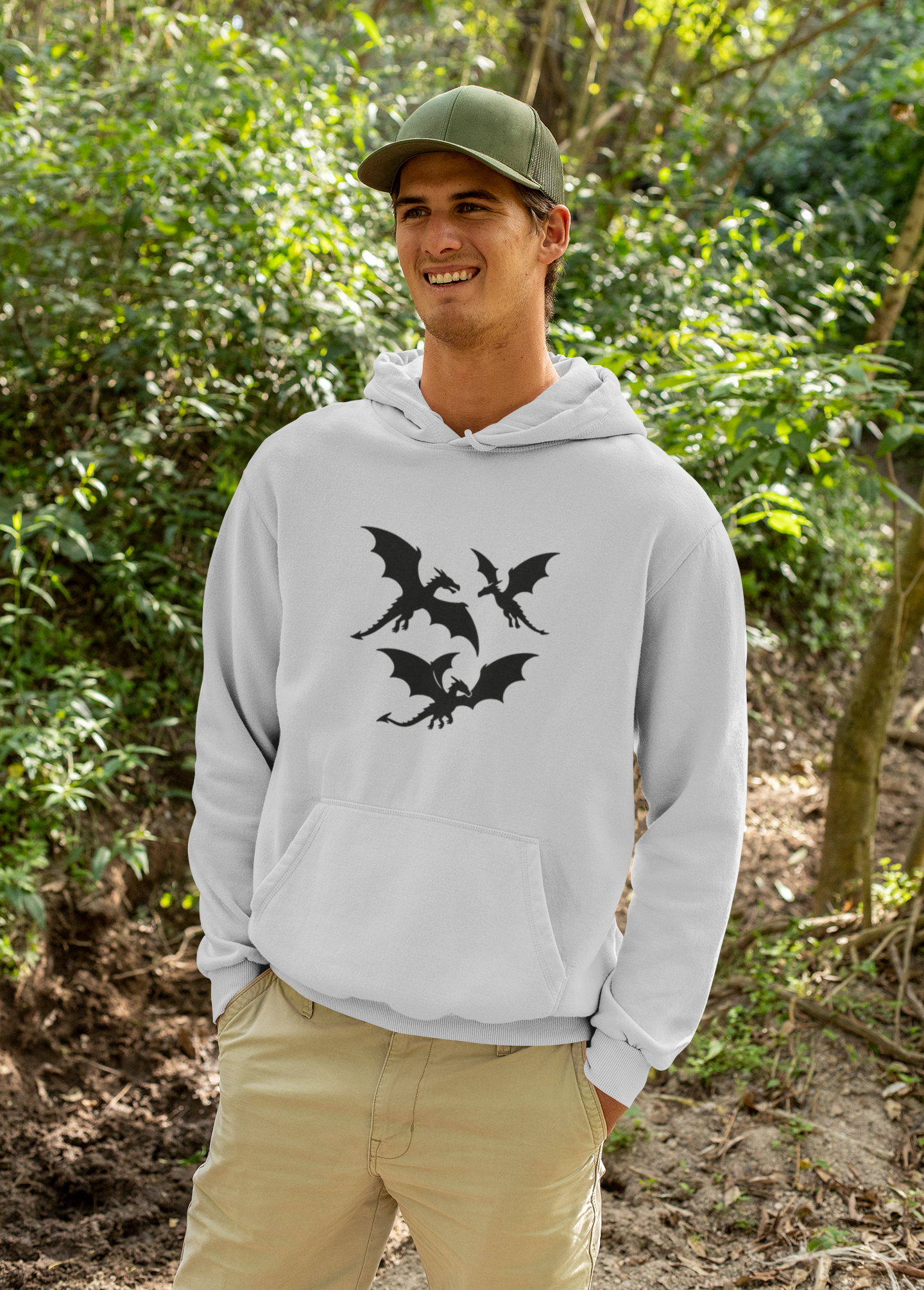Mystical Dragon Sweatshirt — Unisex Hoodie for Gamers and Fantasy Fans - Mutantur Labs LLC