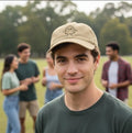 Cute Potato Character Cap – Red Low Profile Baseball Hat - Mutantur Labs LLC