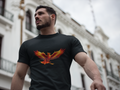 Phoenix Rising T-Shirt — Fiery Mythical Bird Graphic Tee - Mutantur Labs LLC