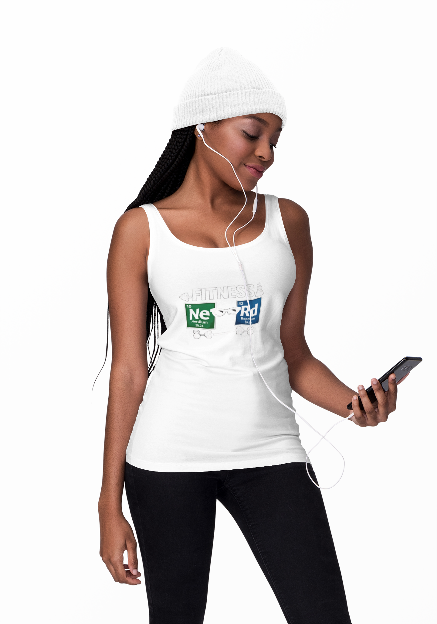 Geeky 'NeRd' Periodic Table Tank Top — Science & Fitness Nerd Graphic Tank - Mutantur Labs LLC