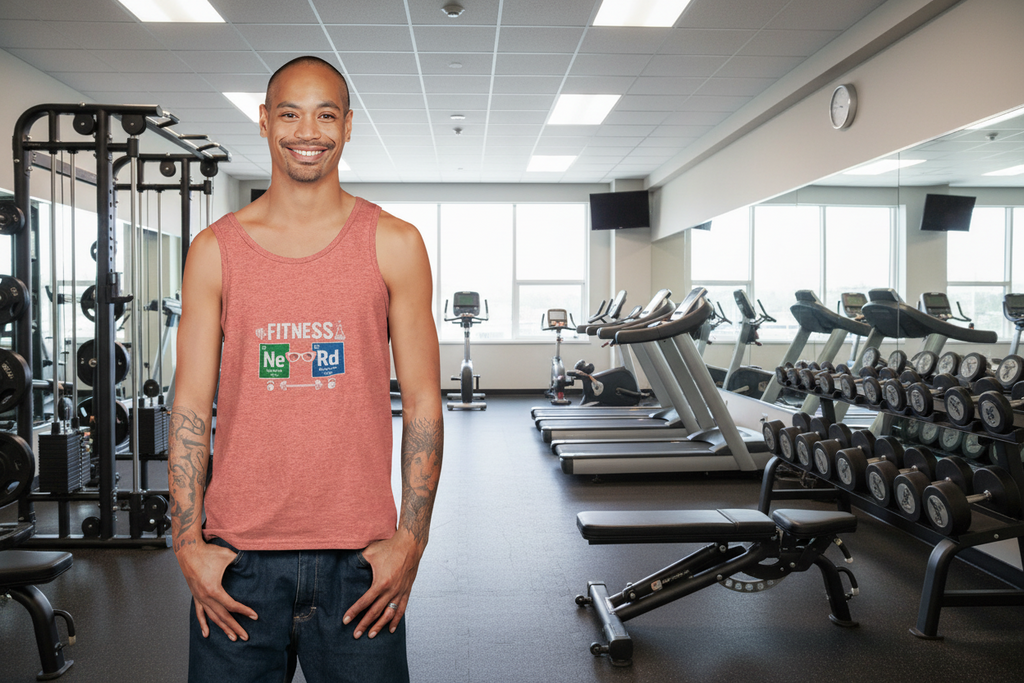 Geeky 'NeRd' Periodic Table Tank Top — Science & Fitness Nerd Graphic Tank - Mutantur Labs LLC