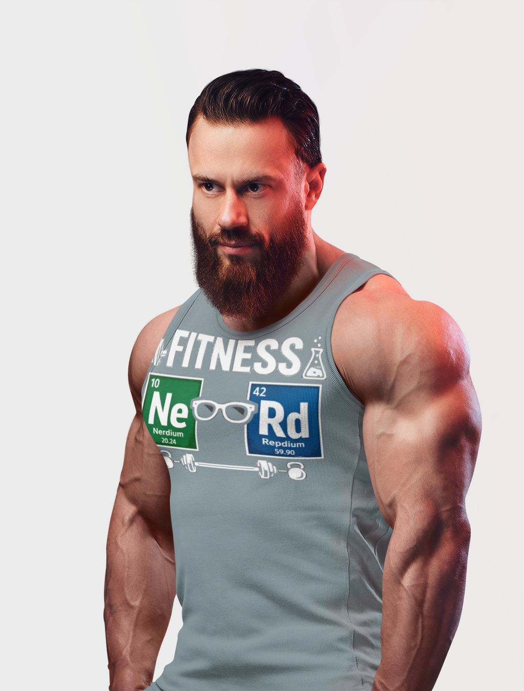 Geeky 'NeRd' Periodic Table Tank Top — Science & Fitness Nerd Graphic Tank - Mutantur Labs LLC