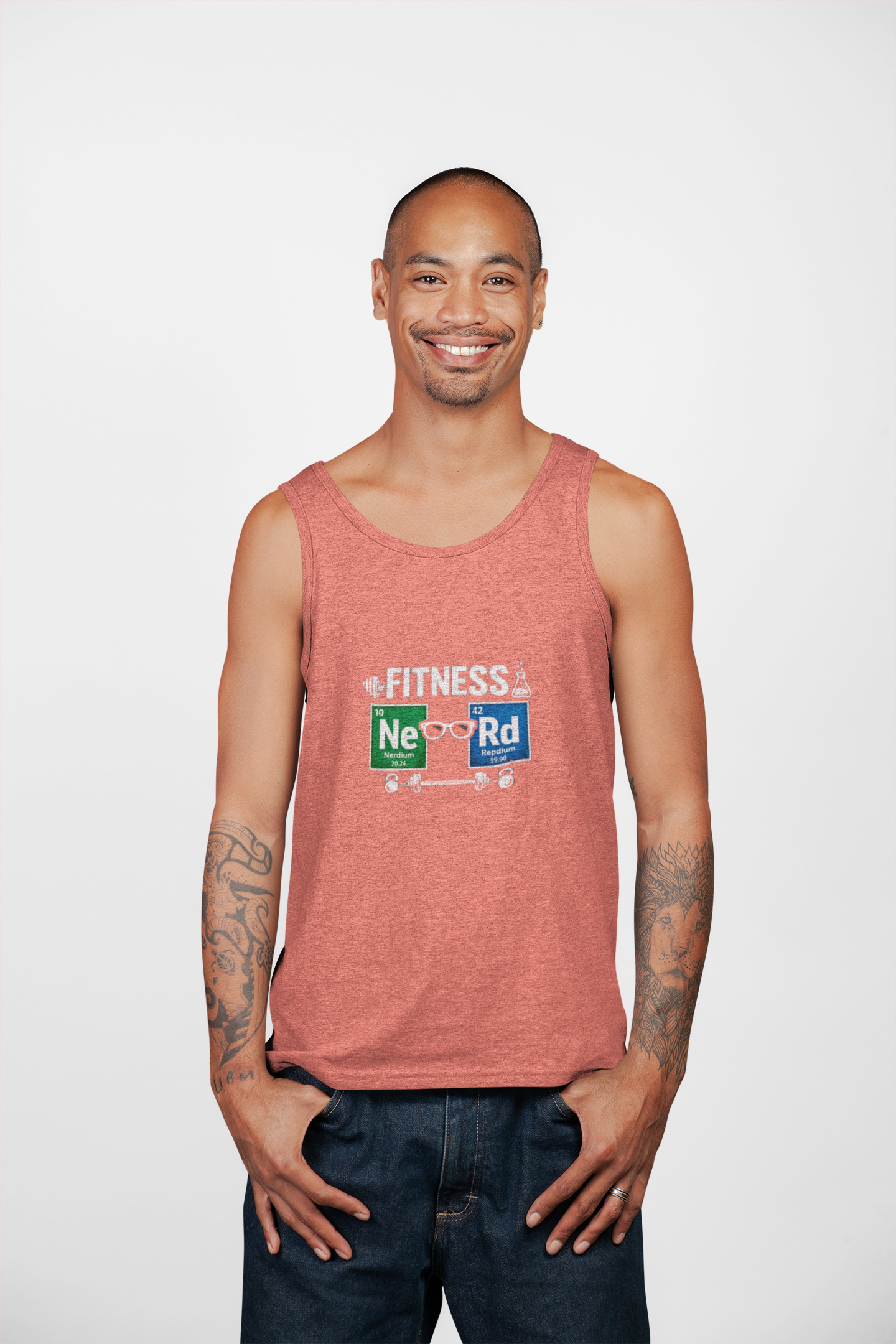 Geeky 'NeRd' Periodic Table Tank Top — Science & Fitness Nerd Graphic Tank - Mutantur Labs LLC