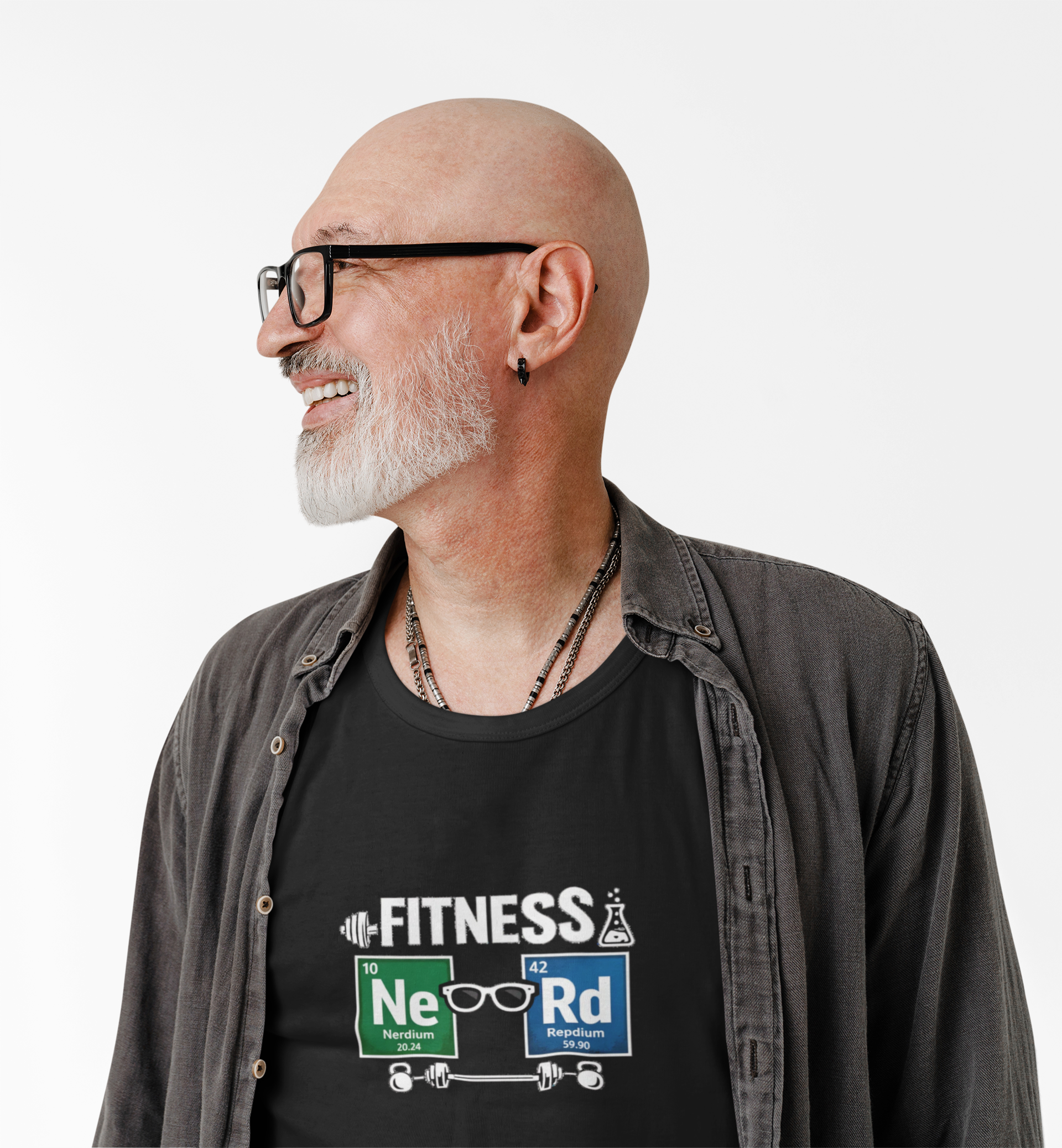Geeky 'NeRd' Periodic Table Tank Top — Science & Fitness Nerd Graphic Tank - Mutantur Labs LLC