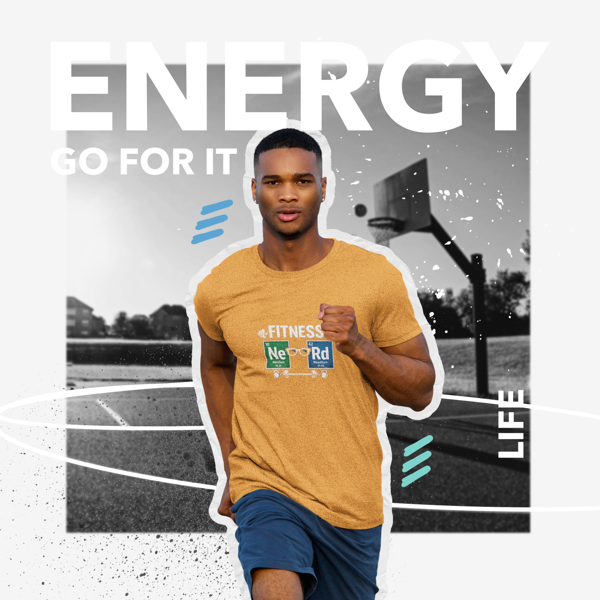Fitness NeRd Moisture-Wicking Tee - Mutantur Labs LLC