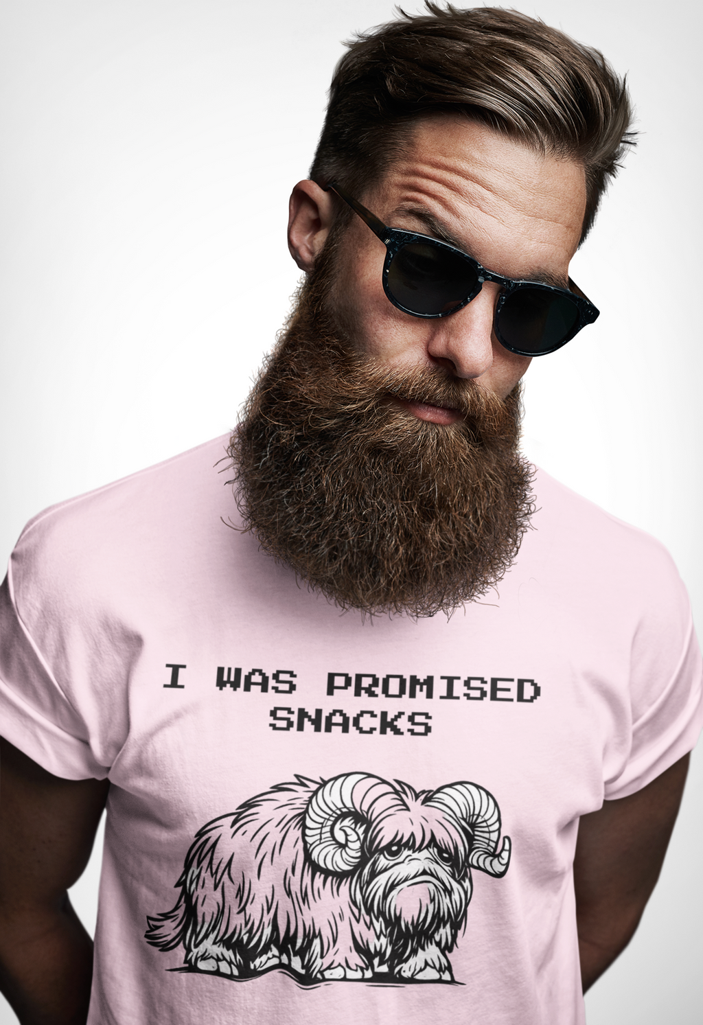 I Was Promised Snacks Tee — Cute Yak Graphic T-Shirt - Mutantur Labs LLC