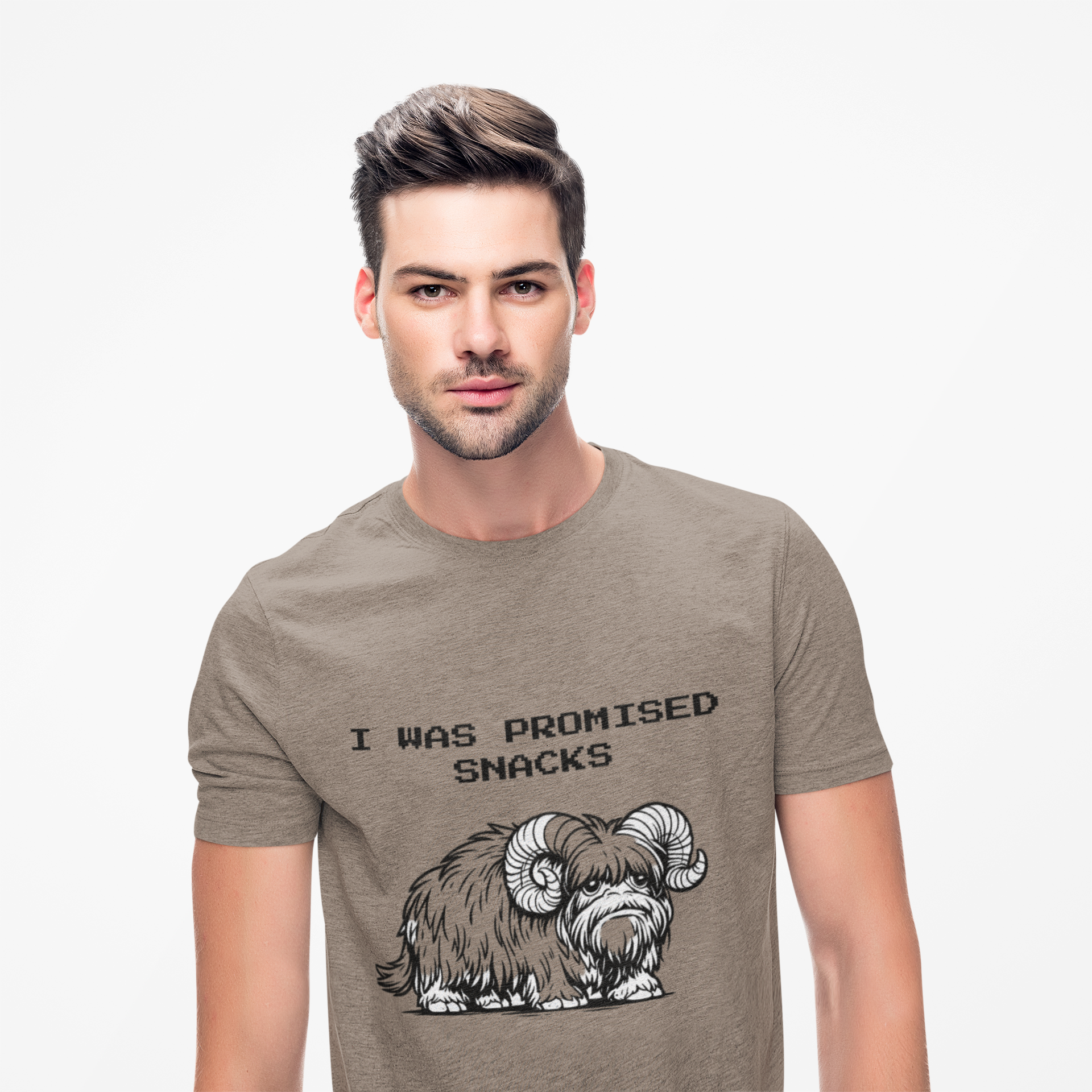 I Was Promised Snacks Tee — Cute Yak Graphic T-Shirt - Mutantur Labs LLC