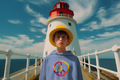 Youth Hoodie - Rainbow Tie-Dye Peace Sign Pullover - Mutantur Labs LLC