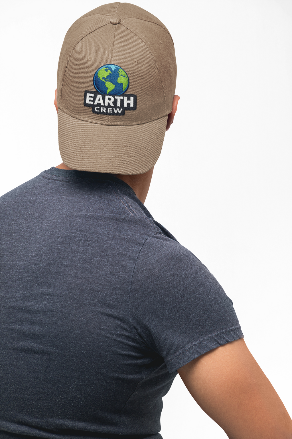 Earth Crew Dad Cap – Embroidered Globe Baseball Hat - Mutantur Labs LLC