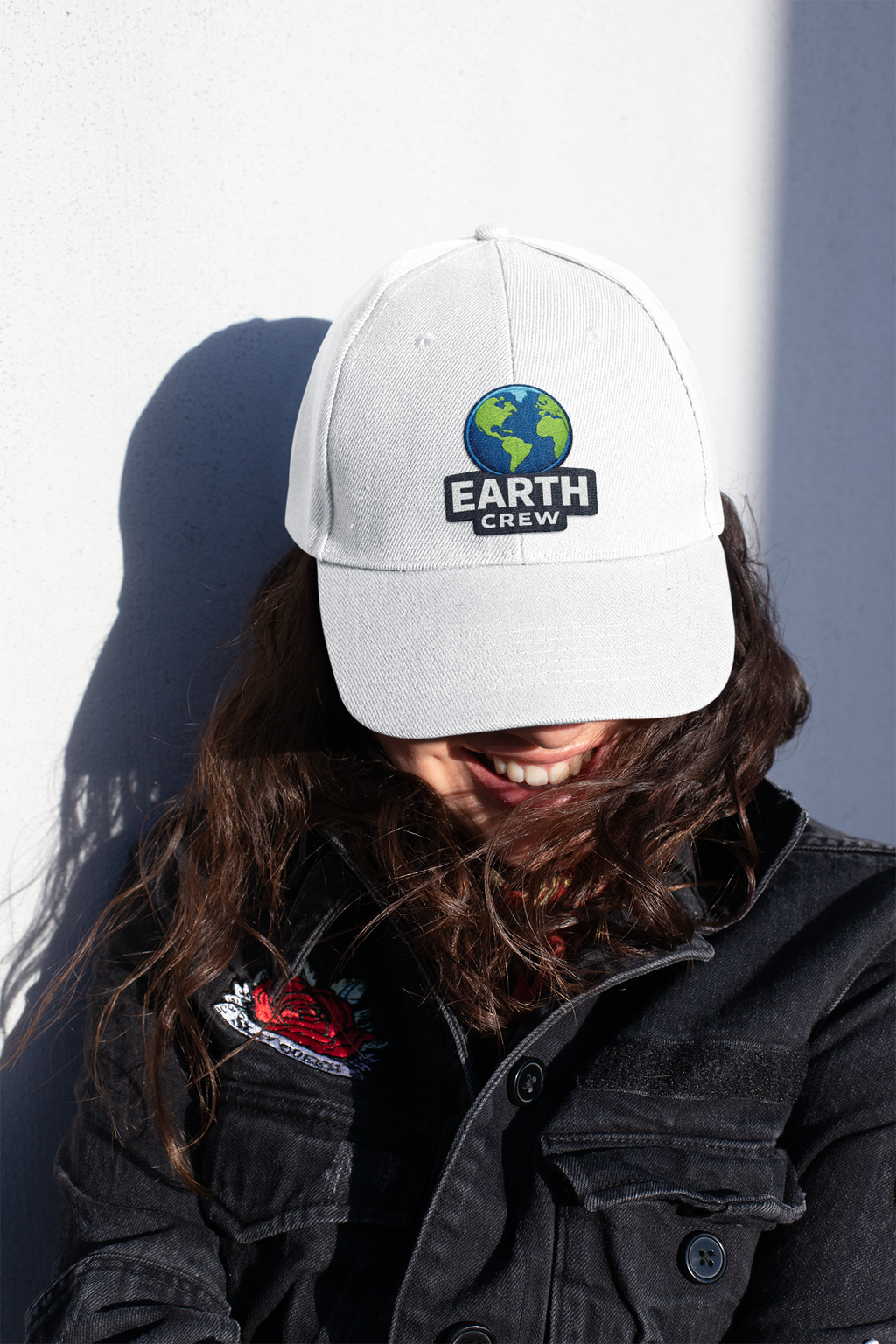 Earth Crew Dad Cap – Embroidered Globe Baseball Hat - Mutantur Labs LLC