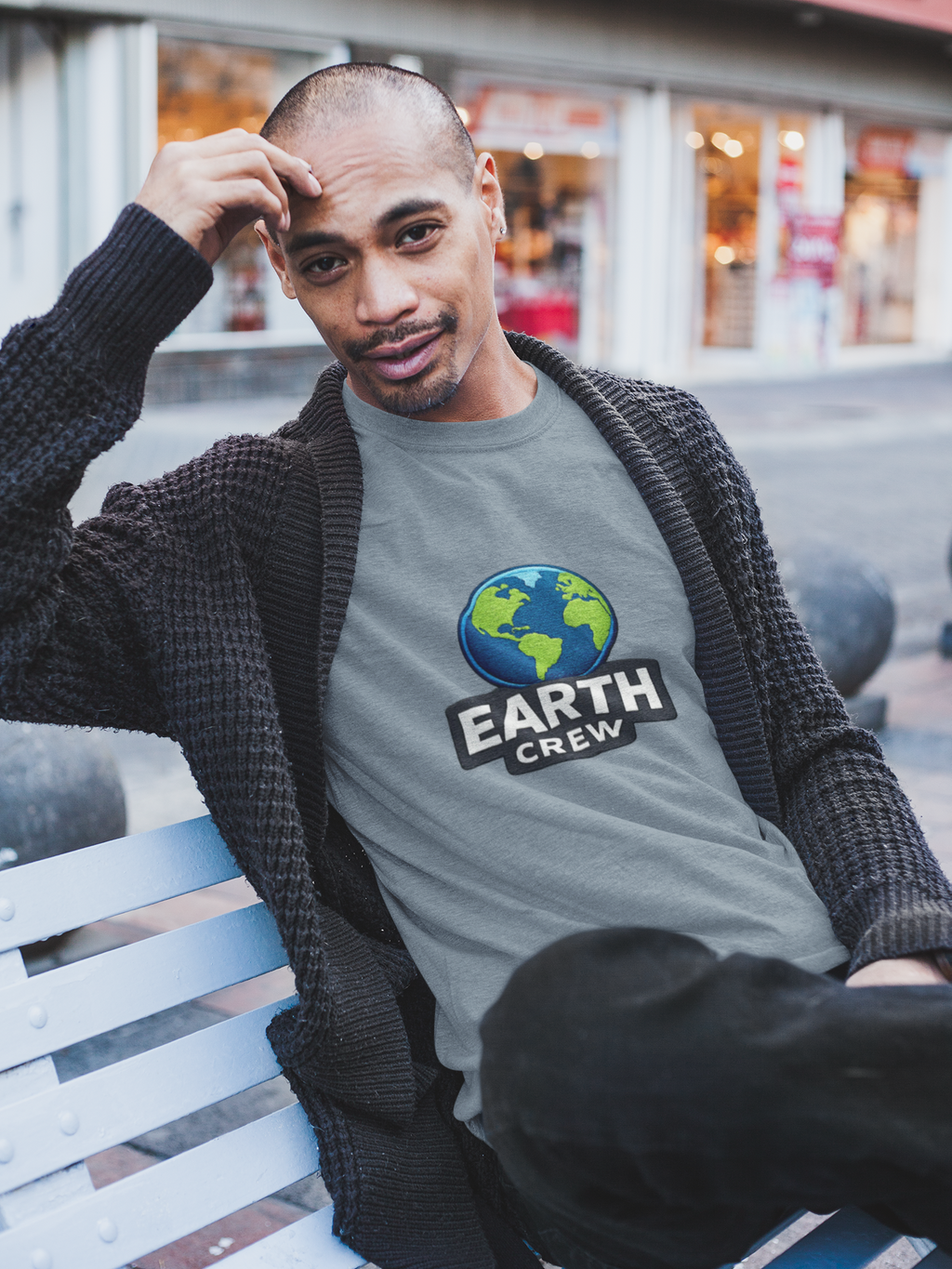 Earth Crew T-Shirt — Eco-Friendly Globe Graphic Tee - Mutantur Labs LLC