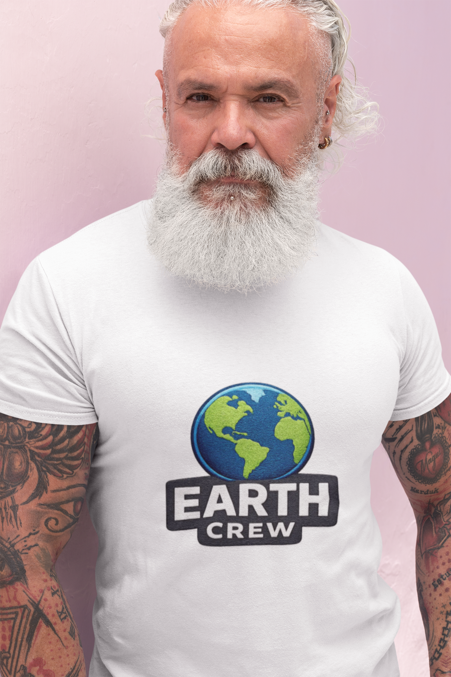 Earth Crew T-Shirt — Eco-Friendly Globe Graphic Tee - Mutantur Labs LLC