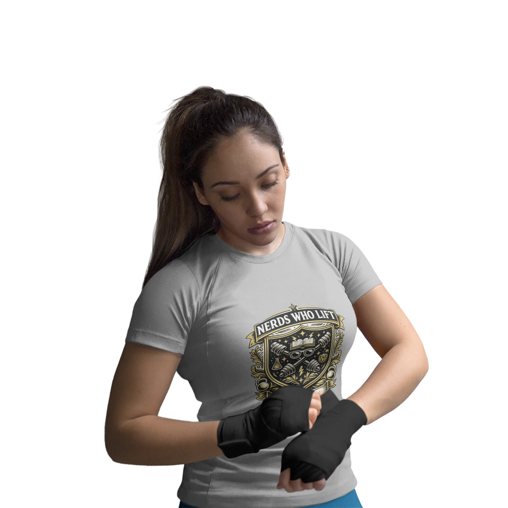Nerds Who Lift Women’s Moisture Wicking Tee – Lightweight Fitness Nerd Performance Shirt - Mutantur Labs LLC