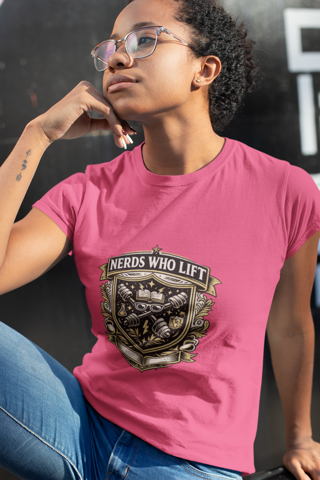Nerds Who Lift Women’s Moisture Wicking Tee – Lightweight Fitness Nerd Performance Shirt - Mutantur Labs LLC