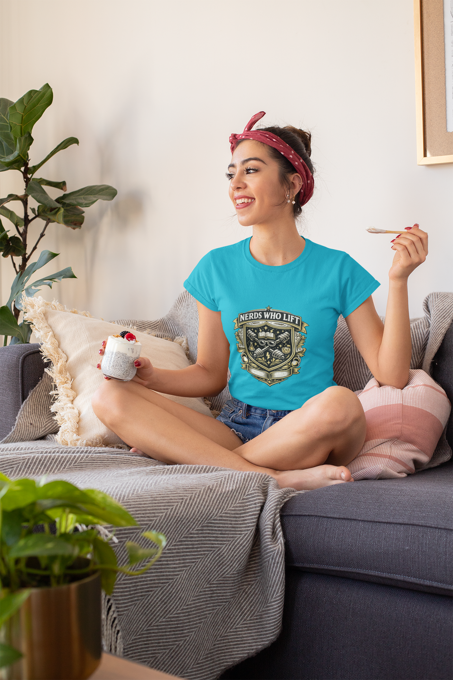 Nerds Who Lift Women’s Moisture Wicking Tee – Lightweight Fitness Nerd Performance Shirt - Mutantur Labs LLC
