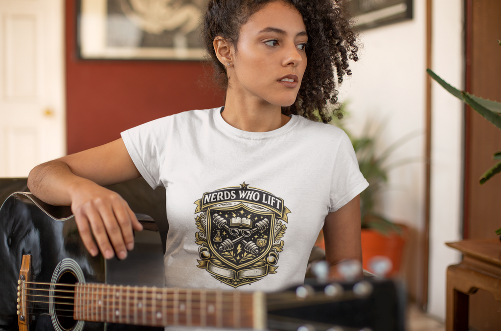 Nerds Who Lift Women’s Moisture Wicking Tee – Lightweight Fitness Nerd Performance Shirt - Mutantur Labs LLC