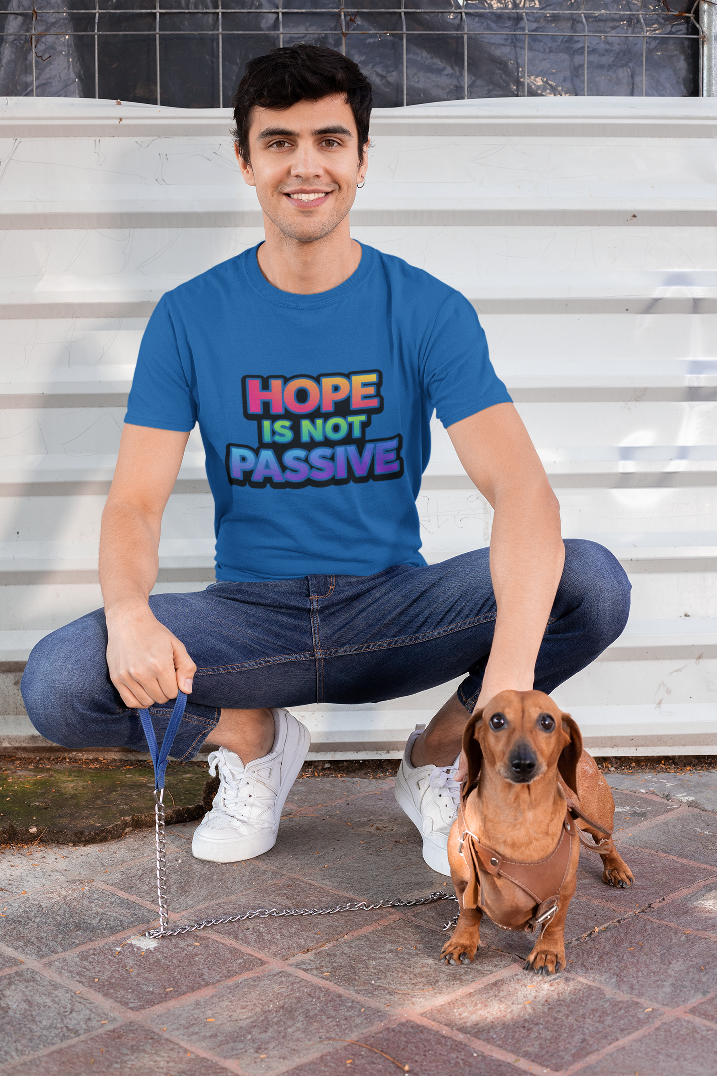 Hope Is Not Passive T-Shirt — Bold Rainbow Activist Tee - Mutantur Labs LLC