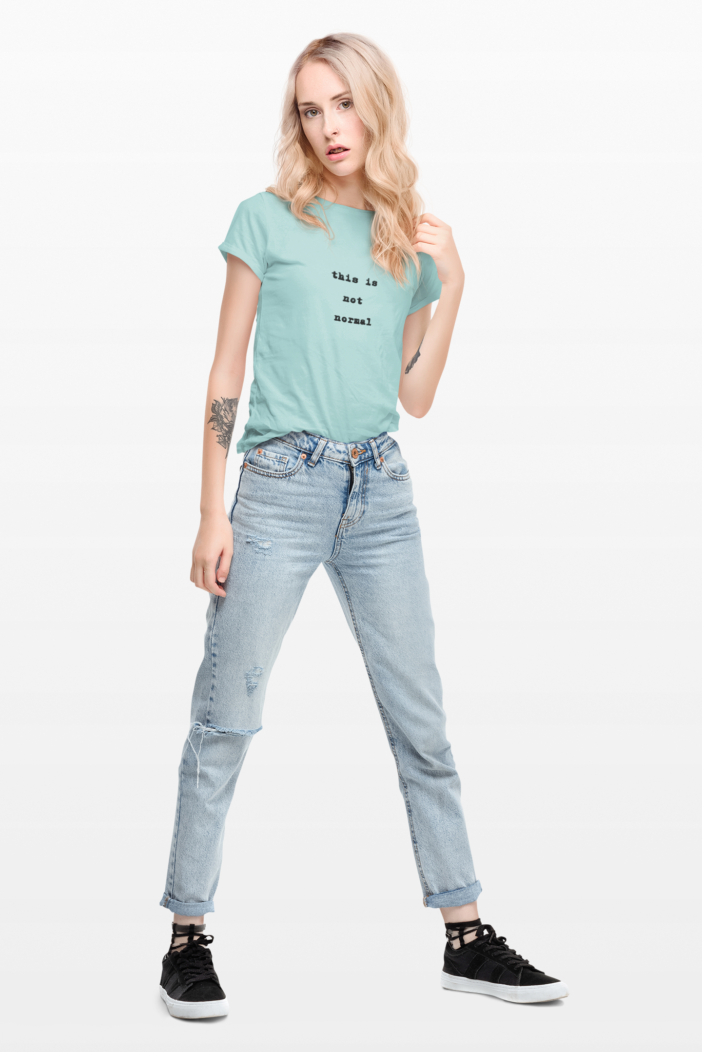 This is not normal Minimalist Statement Comfort Colors Tee - Mutantur Labs LLC