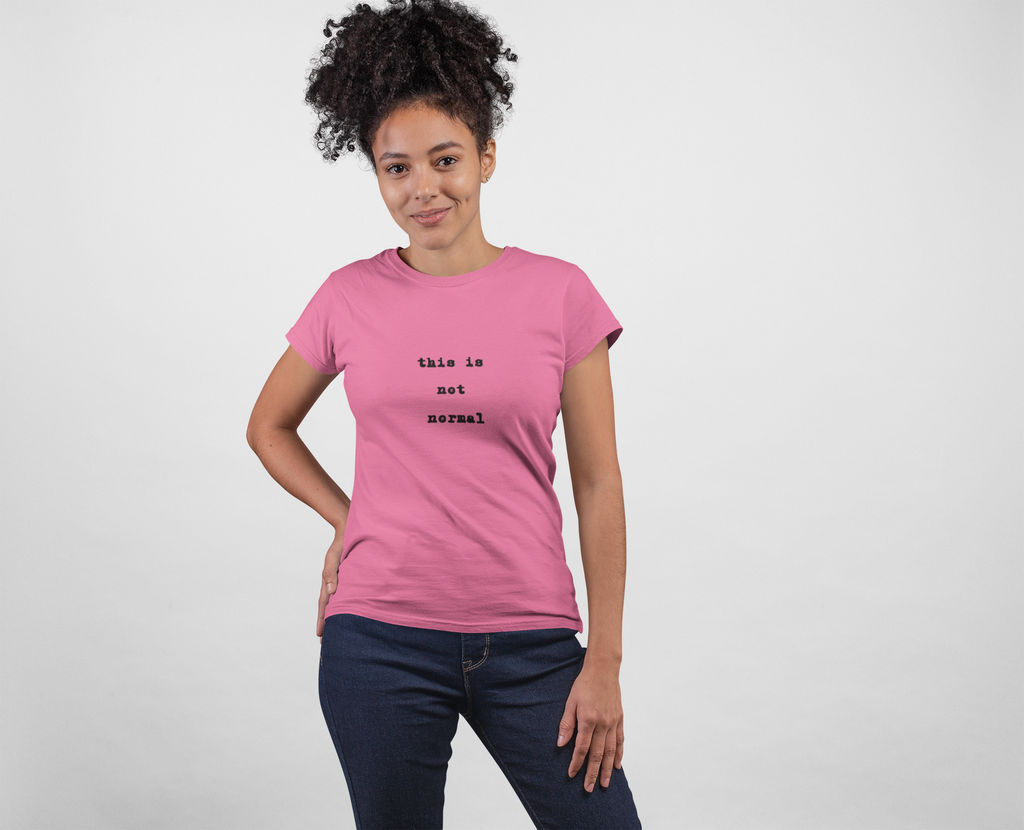 This is not normal Minimalist Statement Comfort Colors Tee - Mutantur Labs LLC