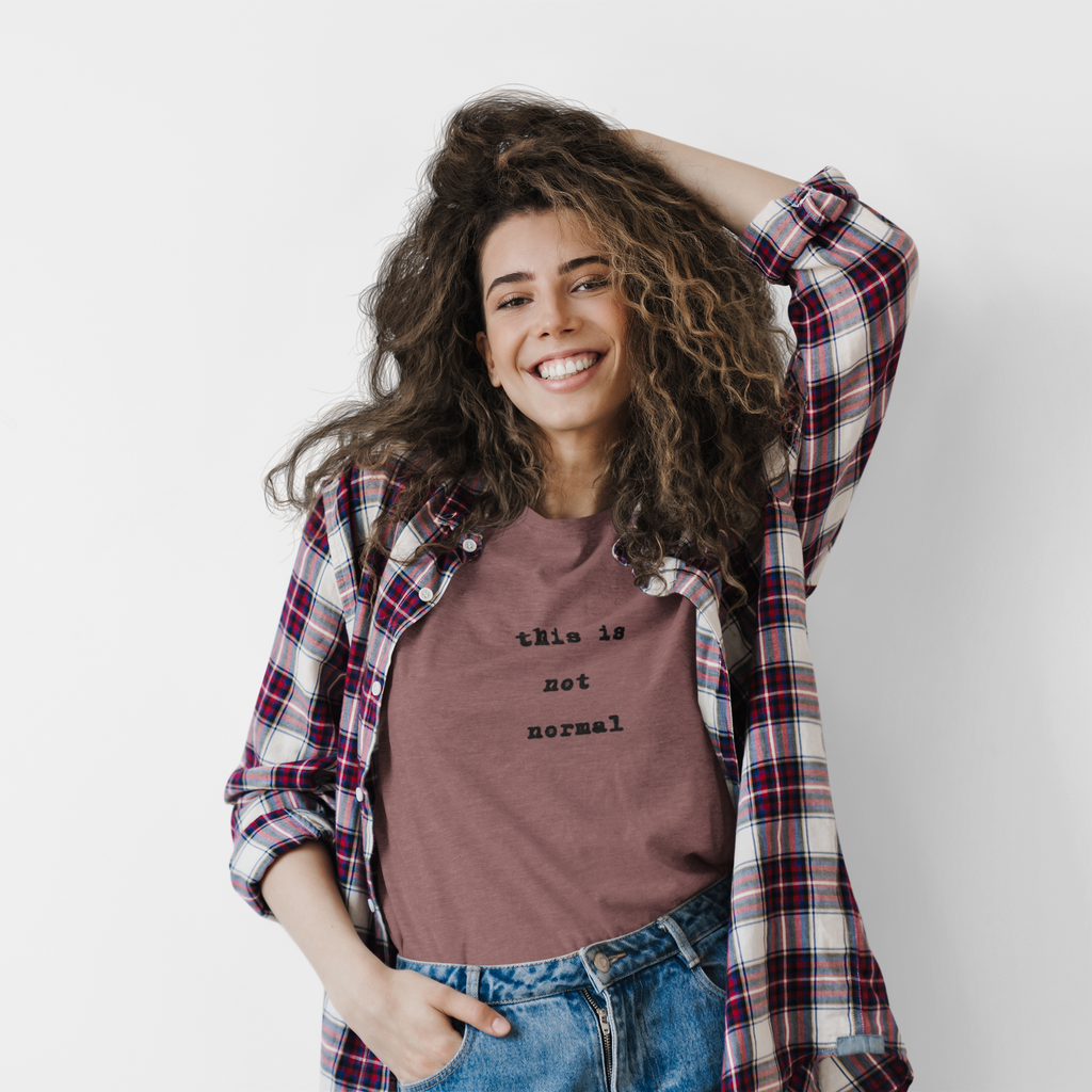 This is not normal Minimalist Statement Comfort Colors Tee - Mutantur Labs LLC