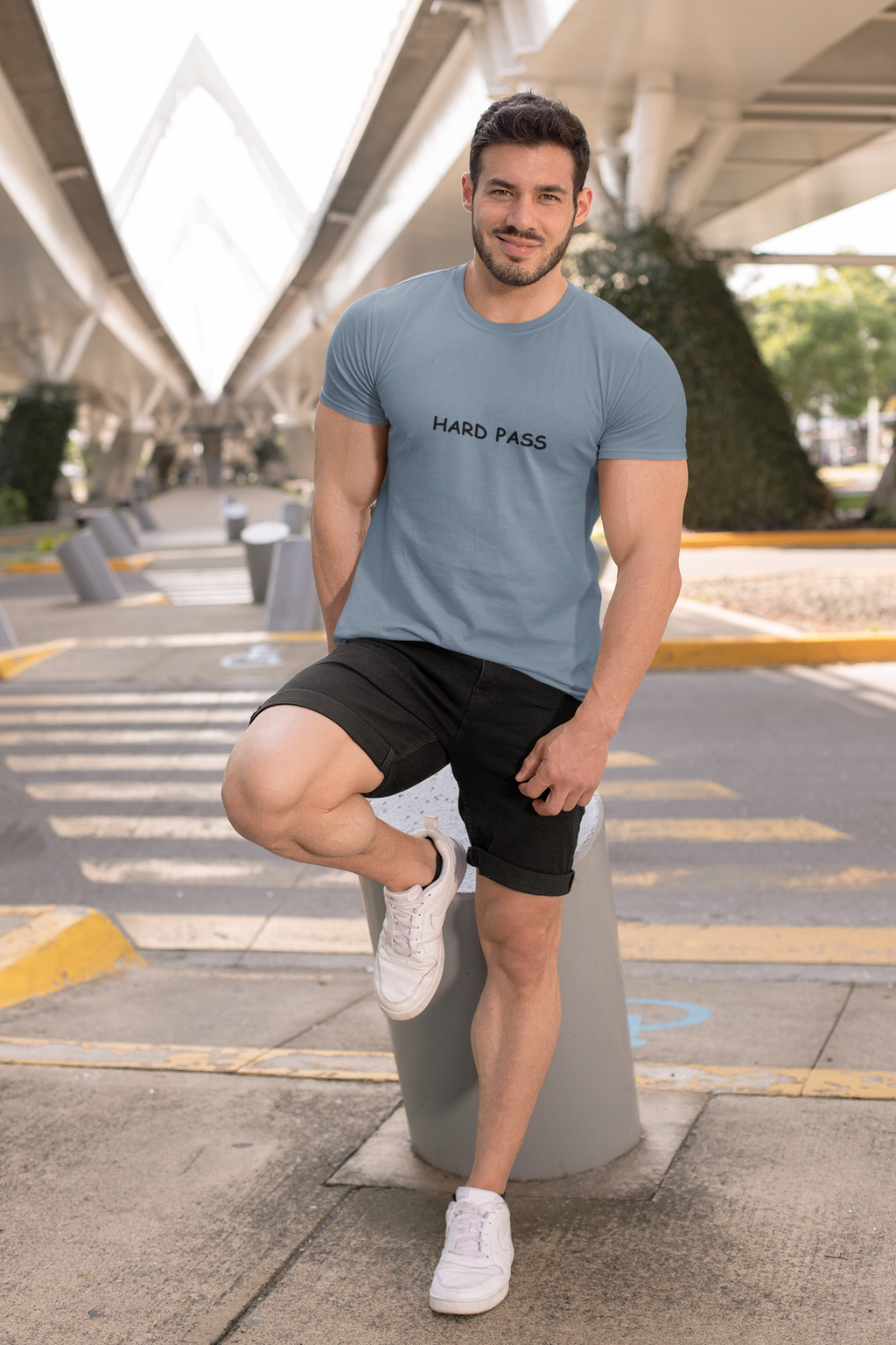 Hard Pass T-Shirt — Minimalist Graphic Comfort Colors tee - Mutantur Labs LLC