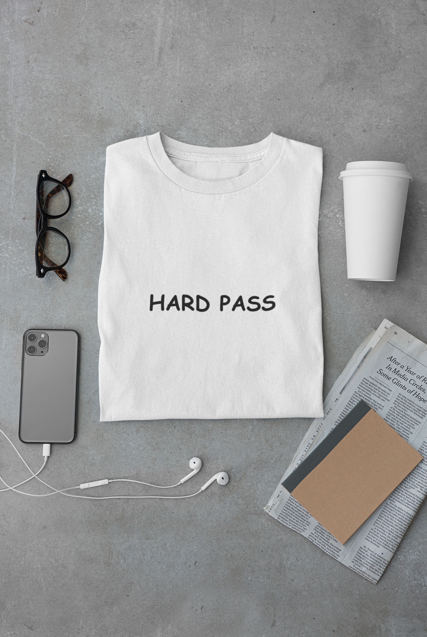 Hard Pass T-Shirt — Minimalist Graphic Comfort Colors tee - Mutantur Labs LLC