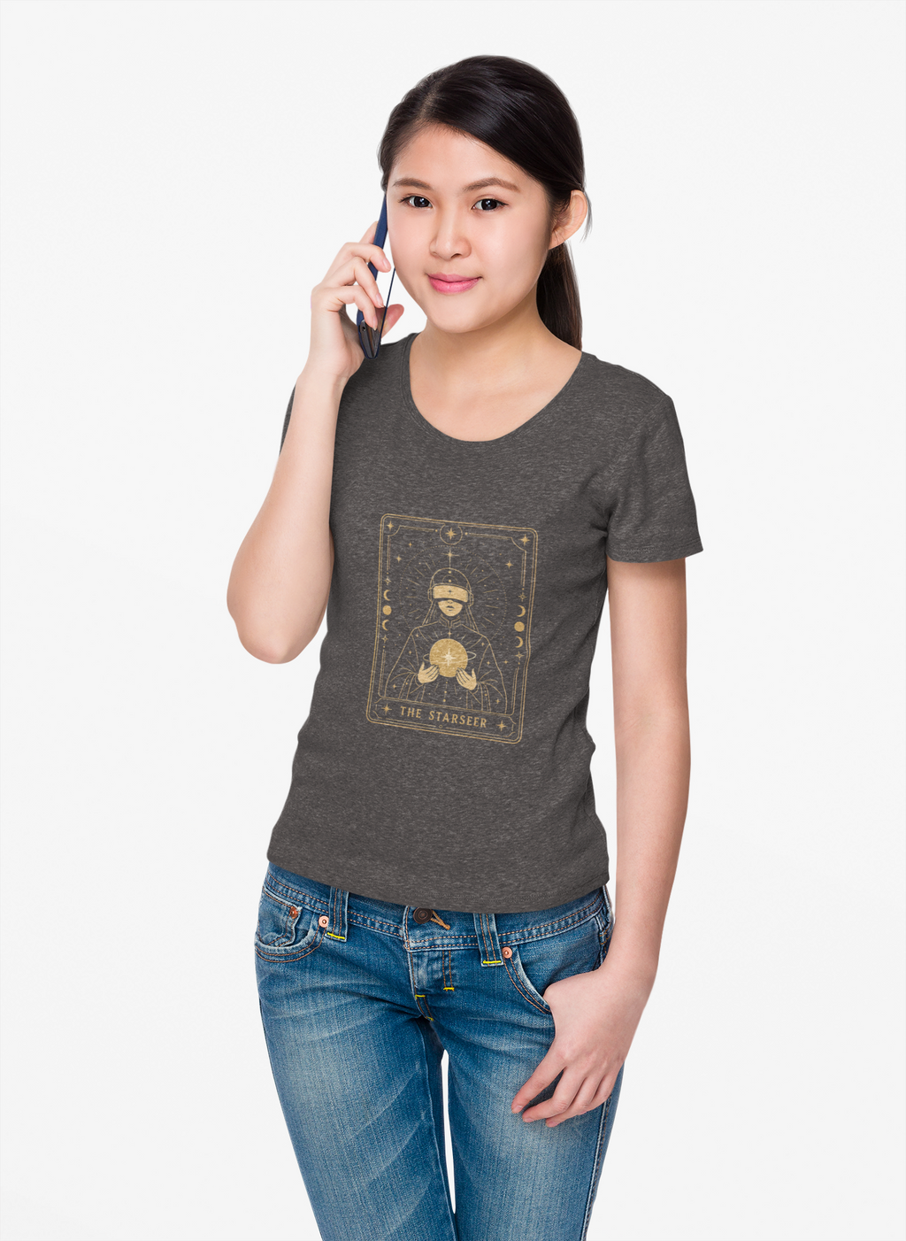 Star Seer Tarot Sci-Fi Graphic Tee – Futuristic T-Shirt Gift for Space Nerds - Mutantur Labs LLC