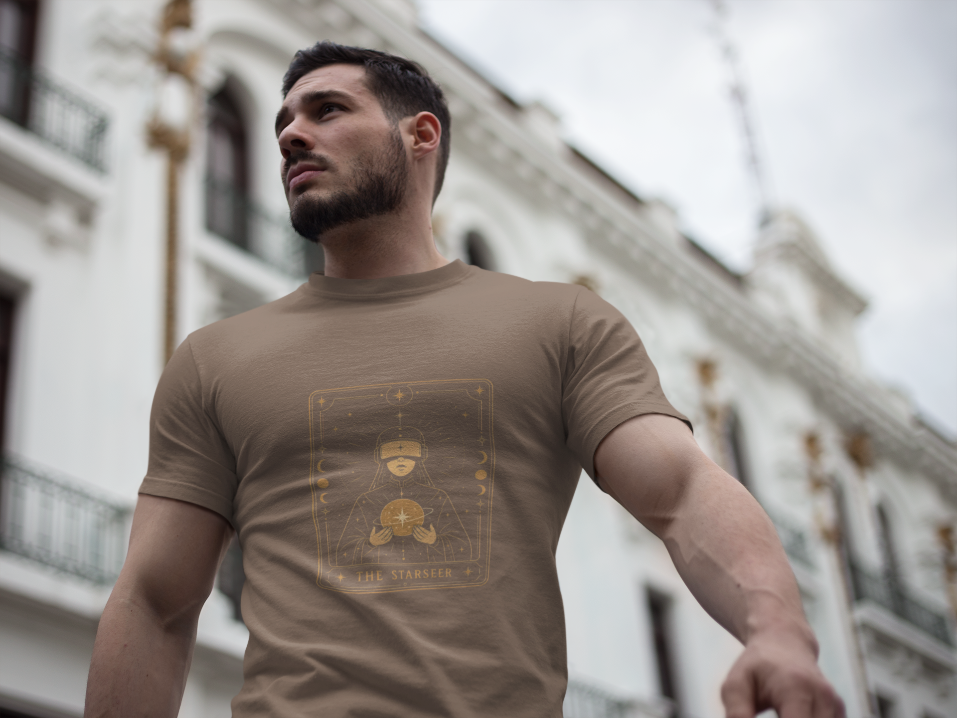 Star Seer Tarot Sci-Fi Graphic Tee – Futuristic T-Shirt Gift for Space Nerds - Mutantur Labs LLC