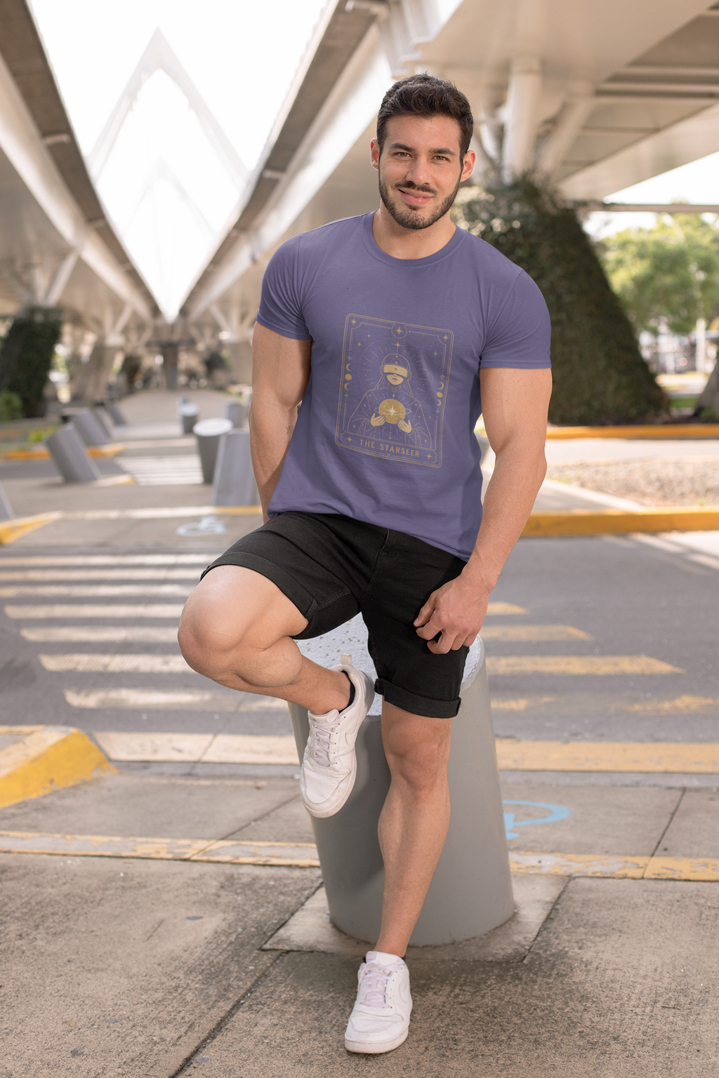 Star Seer Tarot Sci-Fi Graphic Tee – Futuristic T-Shirt Gift for Space Nerds - Mutantur Labs LLC