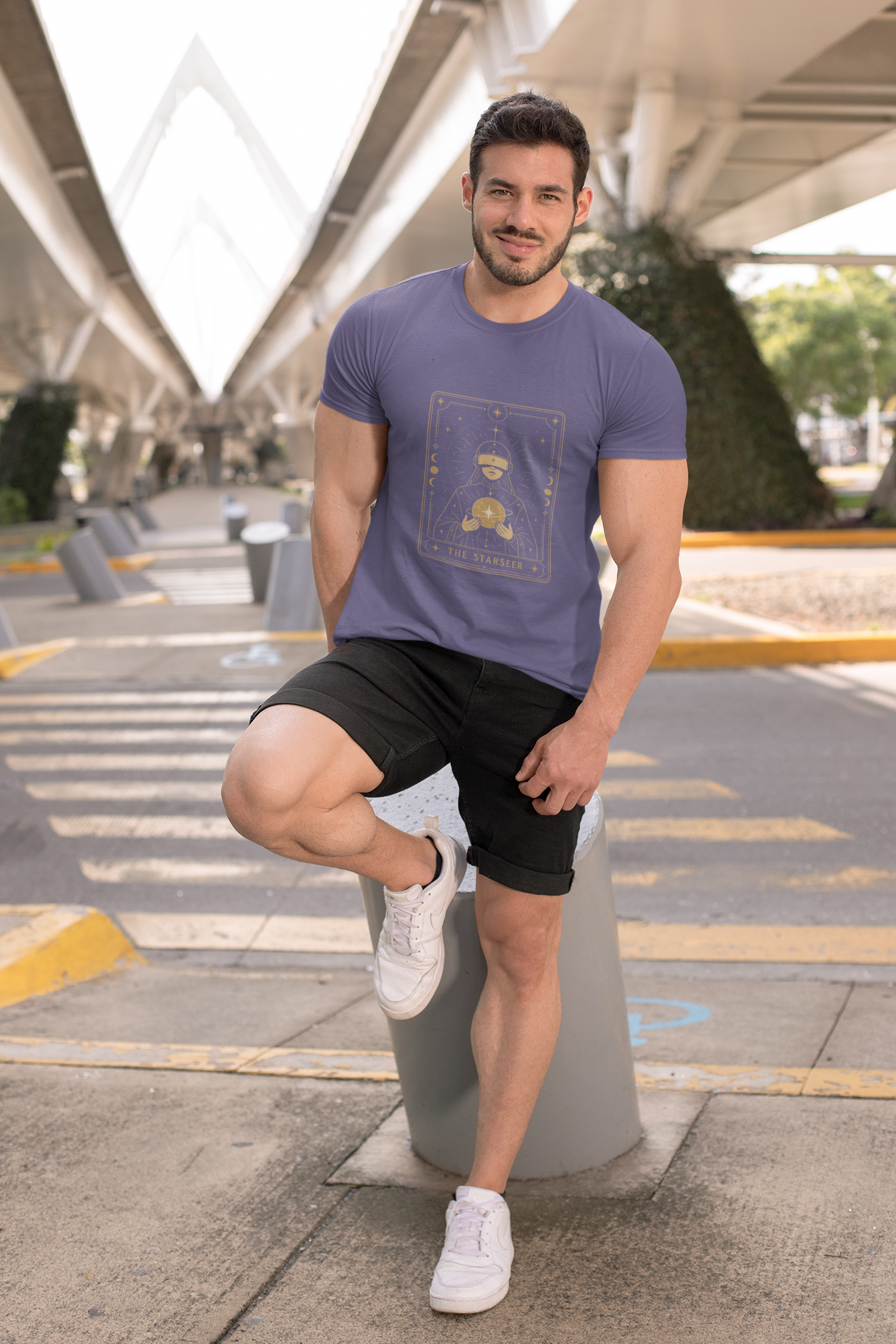 Star Seer Tarot Sci-Fi Graphic Tee – Futuristic T-Shirt Gift for Space Nerds - Mutantur Labs LLC
