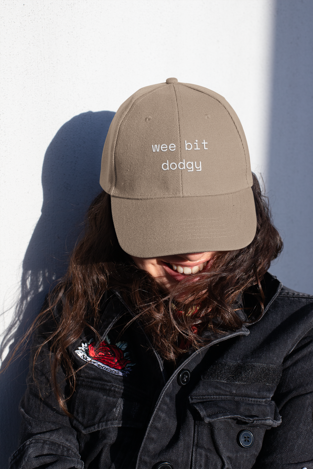 Wee Bit Dodgy Dad Cap — Funny Embroidered Cotton Baseball Hat - Mutantur Labs LLC