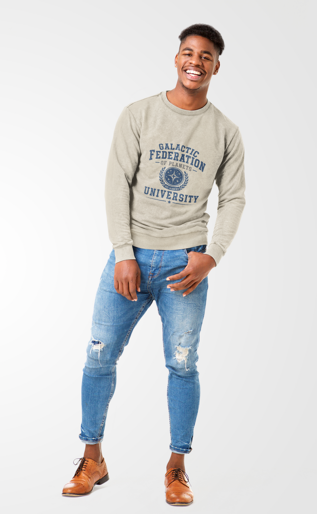 Galactic Federation University Crewneck Sweatshirt - Mutantur Labs LLC