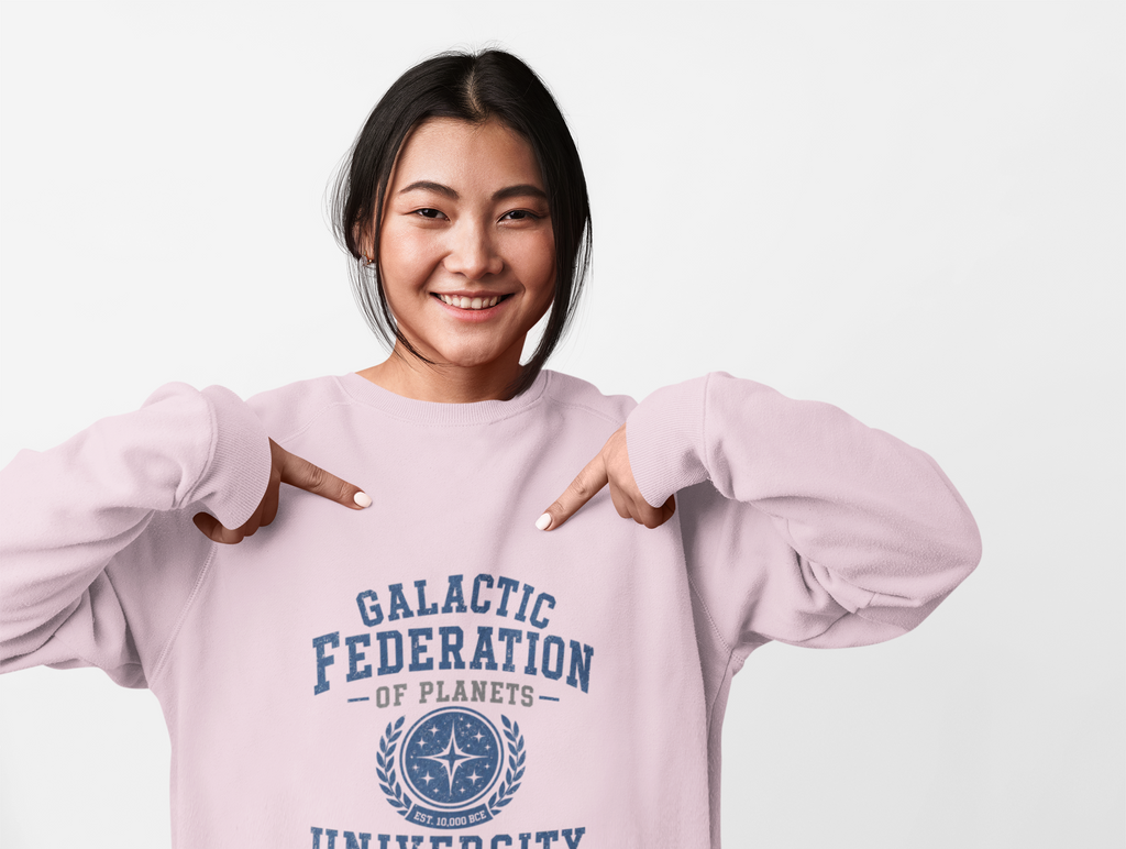 Galactic Federation University Crewneck Sweatshirt - Mutantur Labs LLC