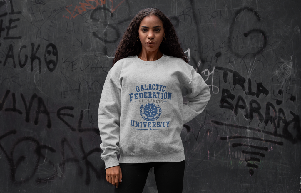 Galactic Federation University Crewneck Sweatshirt - Mutantur Labs LLC