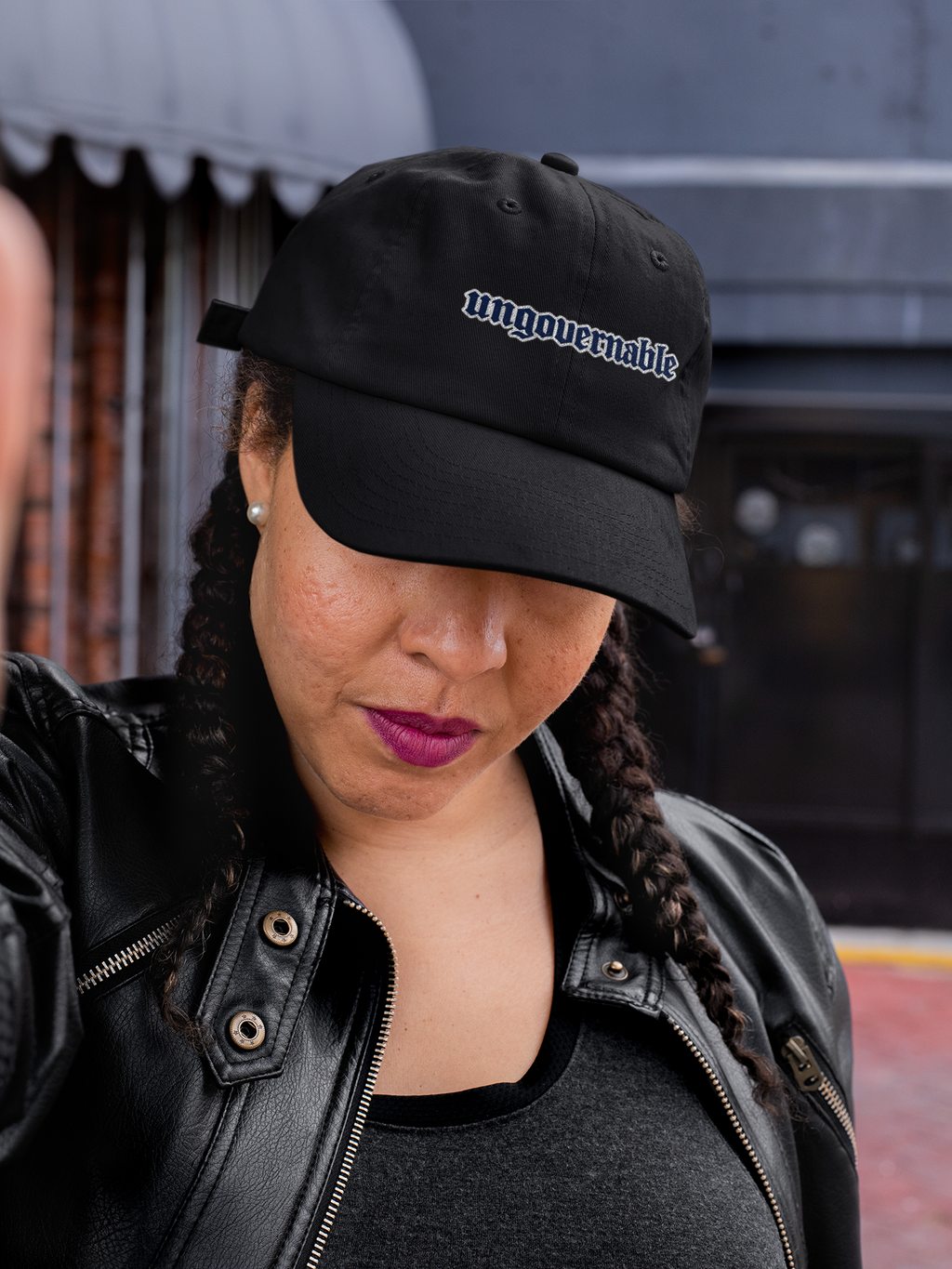 Ungovernable Embroidered Baseball Cap — Low Profile Statement Hat - Mutantur Labs LLC