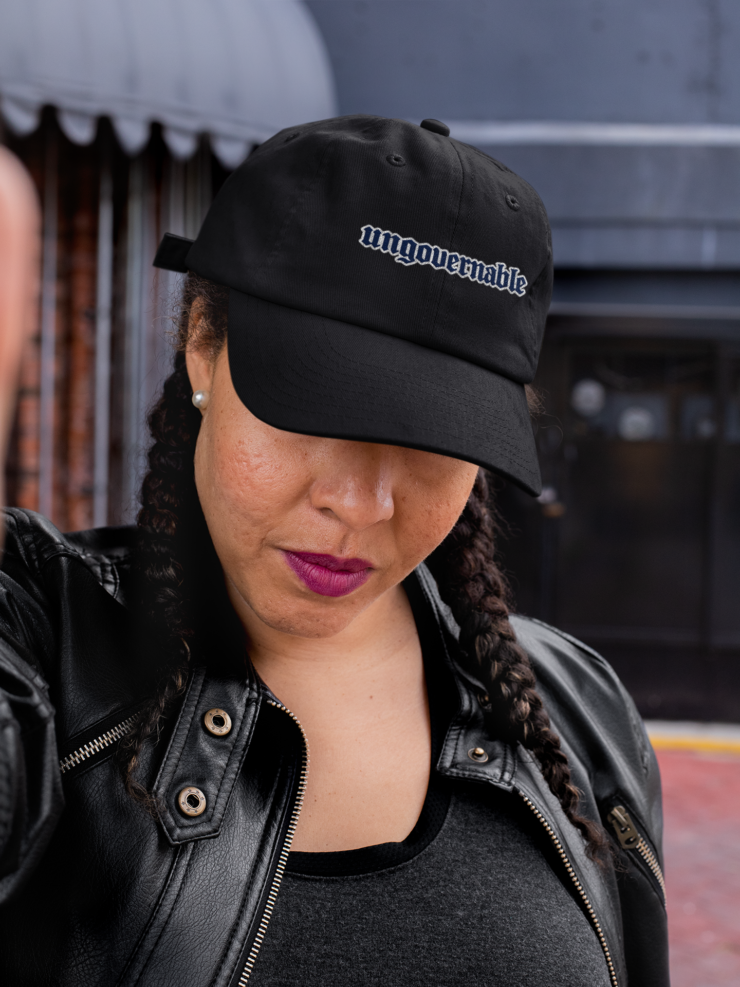 Ungovernable Embroidered Baseball Cap — Low Profile Statement Hat - Mutantur Labs LLC