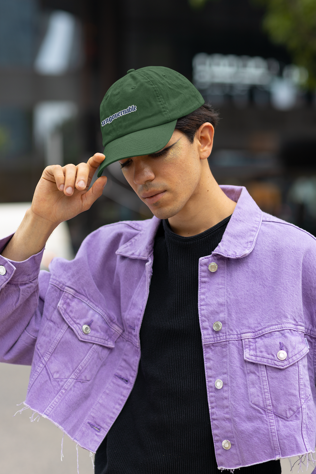 Ungovernable Embroidered Baseball Cap — Low Profile Statement Hat - Mutantur Labs LLC