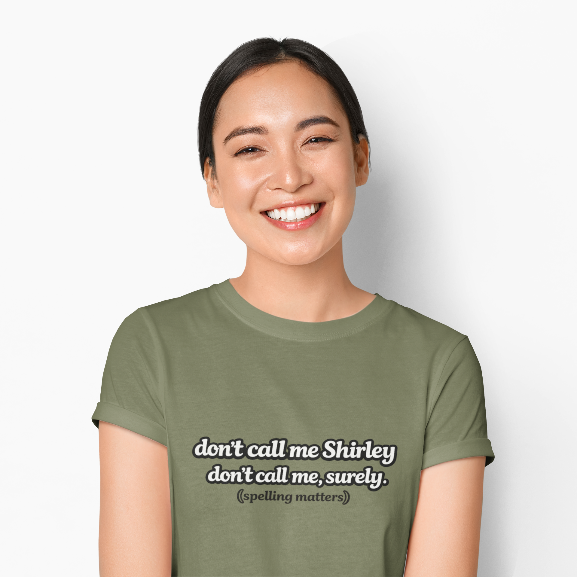 Don’t Call Me Shirley T-Shirt — Funny Movie Quote Grammar Pun Tee - Mutantur Labs LLC