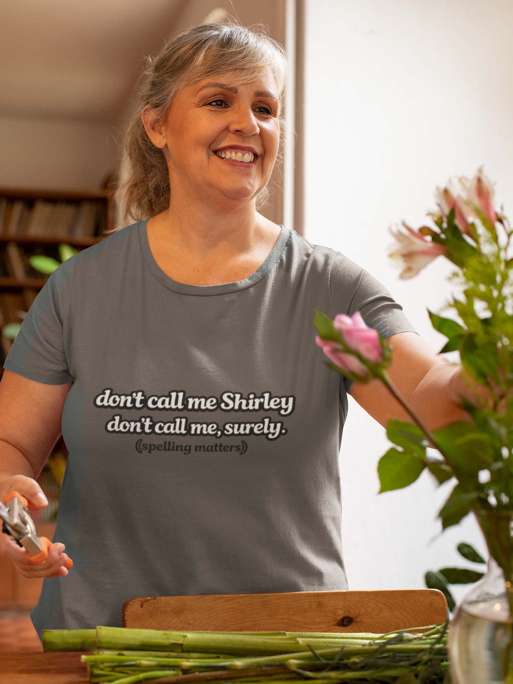 Don’t Call Me Shirley T-Shirt — Funny Movie Quote Grammar Pun Tee - Mutantur Labs LLC