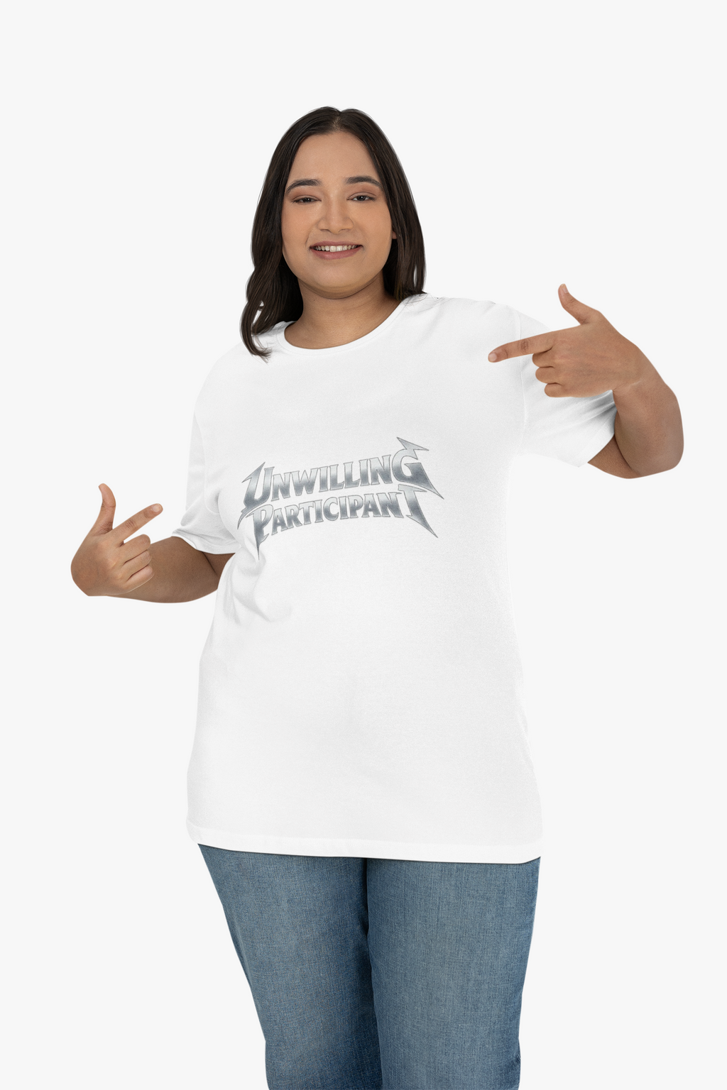 Unwilling Participant T-Shirt — Moody Gothic Lettering Tee - Mutantur Labs LLC